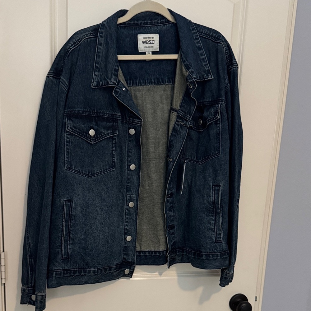 Wesc Men's Dark Blue Denim Jacket